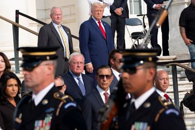 Trump and Harris spar over Arlington cemetery visit as he posts video messages from Gold Star family members