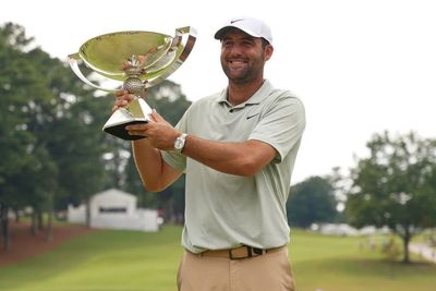 Scottie Scheffler wins Tour Championship title to claim FedEx Cup and £19m prize