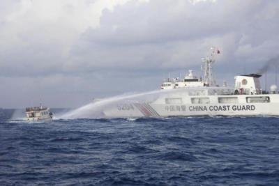 Chinese And Philippine Coast Guards Clash In South China Sea