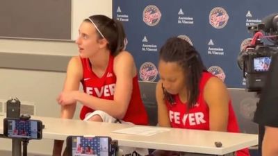 Caitlin Clark Had Funniest Reaction to Getting Pranked in Fever Press Conference