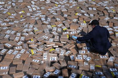 Record amount of cocaine seized in South American country near the Venezuelan border