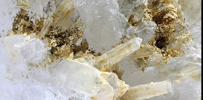 How do you make a giant gold nugget? Take a vein of quartz, add a few thousand earthquakes