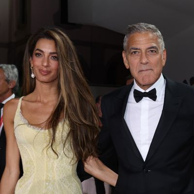 Amal and George Clooney Step Out at Venice Film Festival With Brad Pitt and Inés de Ramón