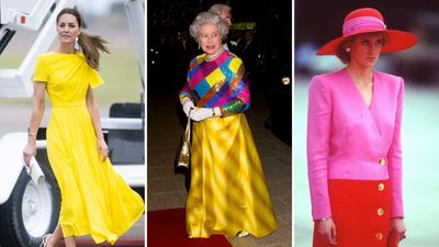 Big, bold and bright - royals have been nailing dopamine dressing for decades