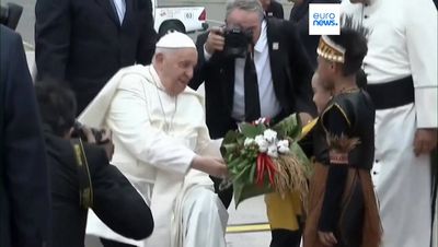 Where is the Pope visiting on his tour of Asia? Francis arrives in Indonesia