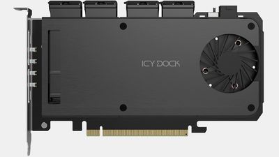 Icy Dock unveils 4-bay M.2 adapter for PCIe 5.0 SSDs: up to 56 GB/s