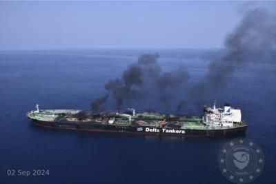 Salvage Operation Abandoned For Burning Oil Tanker In Red Sea