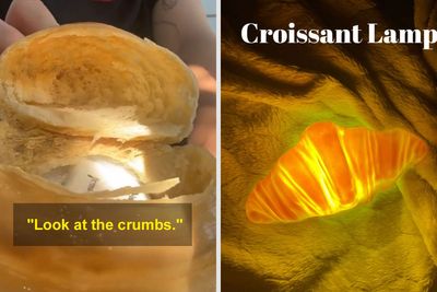 Stunned Woman Takes A Bite Out Of Her Temu Croissant Lamp, Turns Out “It’s Literally Food”