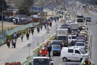 Colombian truckers block highways in main cities in protest over increases in fuel prices