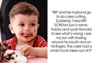 Wedding Drama Ensues After 4YO Ruins Cake With His Hands, Bride Kicks Out Mom, Her Husband And Kid