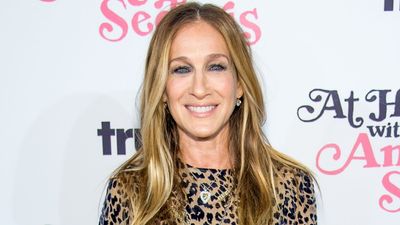 Sarah Jessica Parker's unusual leopard print midi dress is the ultimate transitional wardrobe purchase