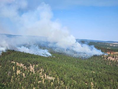 Break in the weather helps contain a wildfire near South Dakota's second-biggest city