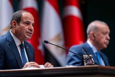 Egypt's president makes his first visit to Turkey as relations thaw