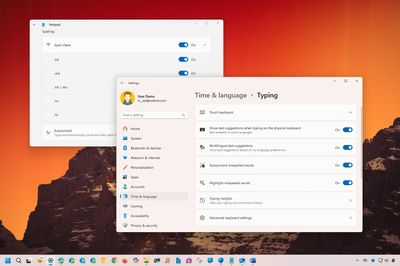 How to configure spell checker and autocorrect features on Windows 11