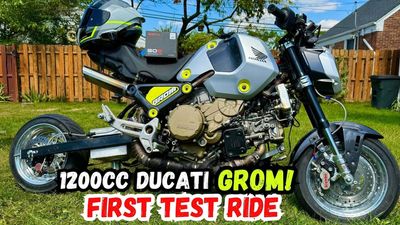 What's a Ducati Superbike-Swapped Honda Grom Like To Ride, Anyway?