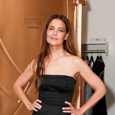 Katie Holmes Test-Drives the Drop Waist Dress Trend Taylor Swift and Meghan Markle Adore