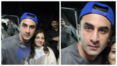 Ranbir Kapoor poses for selfies with fans on the sets of 'Ramayan': Photos