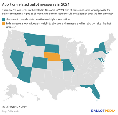 Voters In 10 States To Decide On 11 Abortion Ballot Measures, A Record For A Single Year‌