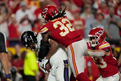 Chiefs hold off Ravens 27-20 when review overturns a tying TD on final play of NFL's season opener