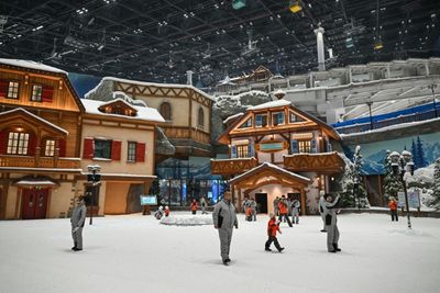 World's Largest Indoor Ski Resort Opens In Shanghai As China Logs Hottest Month