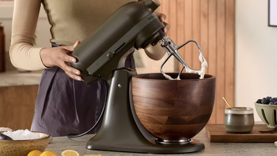 KitchenAid's new stand mixer goes against the grain with wood and leafy details - and I think I love it