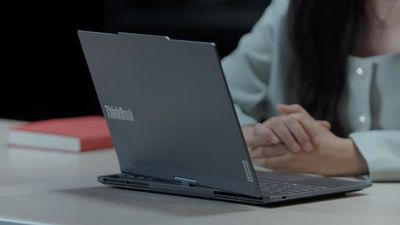 This Lenovo AI laptop concept creepily follows you around the room with its ever-watchful screen