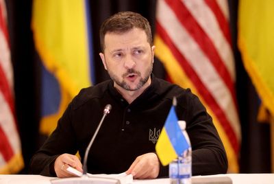 Watch as Zelensky addresses political leaders at business conference in Italy