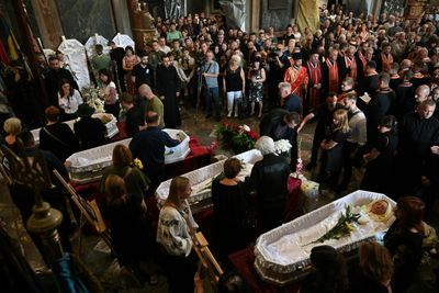 Lviv Mourns Mother, Three Daughters Killed In Russian Strike