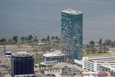 A hurricane-damaged Louisiana skyscraper is set to be demolished Saturday