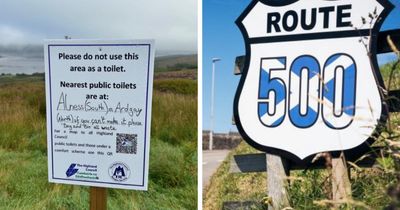 Sign installed at Scottish beauty spot urging visitors 'please do not use as toilet'