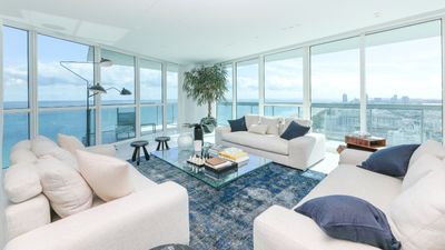 David Guetta makes coastal design feel modern in his Miami living room – his condo just set records in a $16 million sale