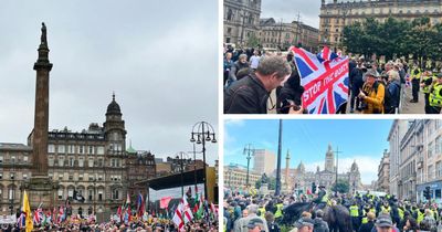 Police step in to prevent violence as far-right Glasgow rally dwarfed by anti-racists