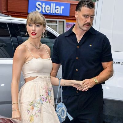 Taylor Swift Takes Travis Kelce to Electric Lady Studios Wedding in a Cut-Out Zimmermann Dress