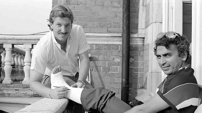 When Ian Botham broke Sunil Gavaskar's tibia with a ferocious shot