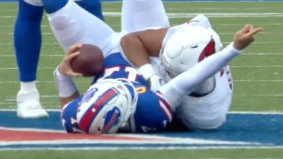 Bills’ Josh Allen Seemed to Sell Refs on Horrible Roughing-the-Passer Call Before TD