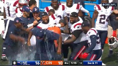 Jerod Mayo, Patriots Were Hyped Up on Sideline After Huge Upset Over Bengals