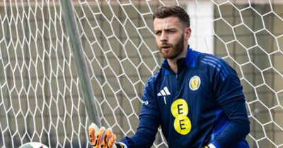 Angus Gunn on Bruno Fernandes goal and Steve Clarke's dressing room message