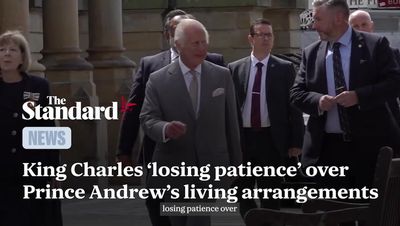 King Charles 'losing patience' over Prince Andrew's living arrangements at Windsor's Royal Lodge