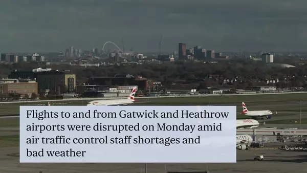 Flights cancelled at Gatwick and Heathrow as chaos continues