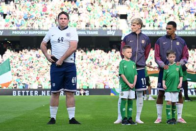 Who was the pitch invader during England's Nations League win over Ireland?