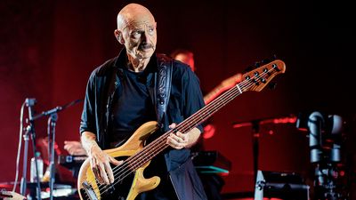 “It’s amazing to see Adrian Belew and Steve Vai playing together. My temptation is to pick up the camera! I have to remind myself to stick to my job playing bass”: For the King Crimson-channeling Beat tour, Tony Levin is a virtuoso among virtuosos