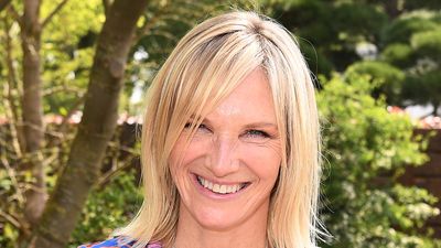 Jo Whiley’s chocolate brown suit has got us clicking ‘check out’ on versatile velvet pieces ready to style all autumn