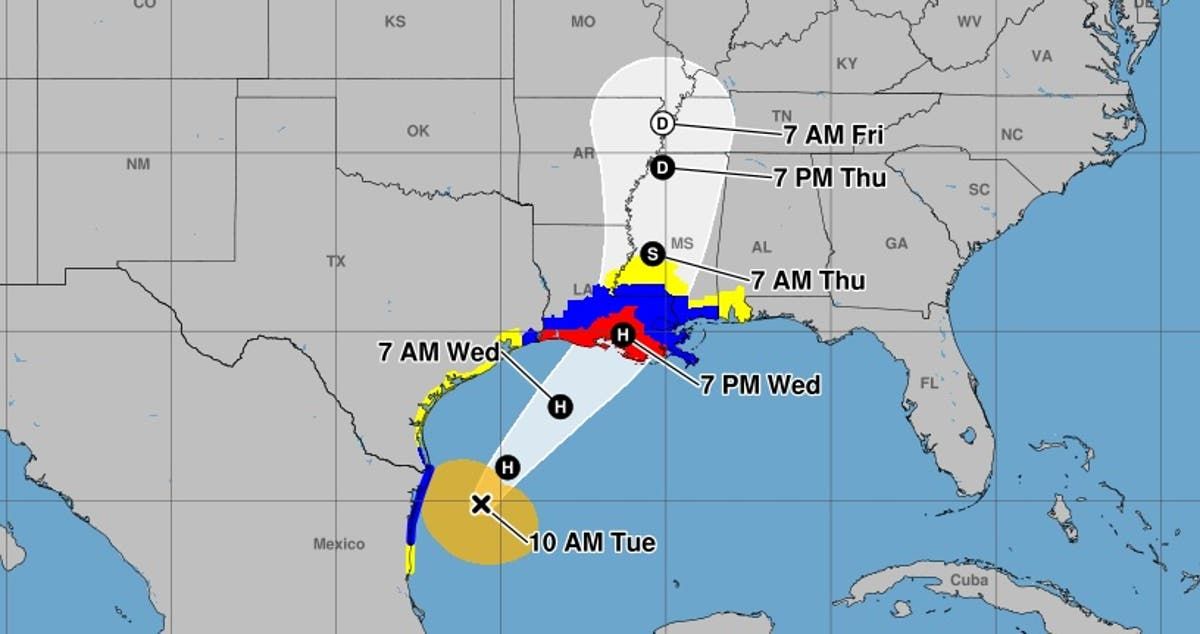 Tropical Storm Francine forecast to be Category 2…