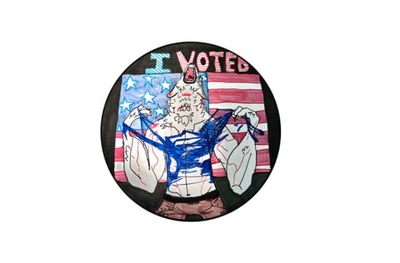 Michigan's 'I Voted' Sticker Contest Winner Goes Viral With Werewolf Design