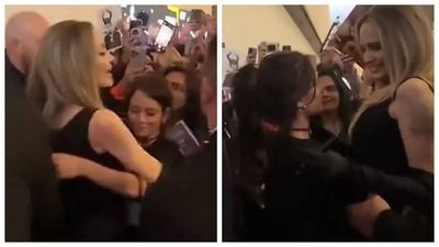 Fan GRABS Angelina Jolie at TIFF; actress calmly tells security 'be nice!' - WATCH