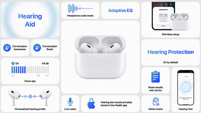 Apple unveils surprise new health features for the AirPods Pro 2