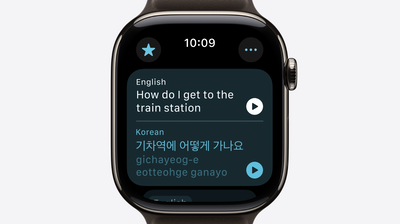 Apple Watch Series 10 doubles as a personal translator