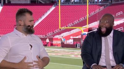 Jason Kelce Immediately Dropped a NSFW Word on His ESPN Regular-Season Debut