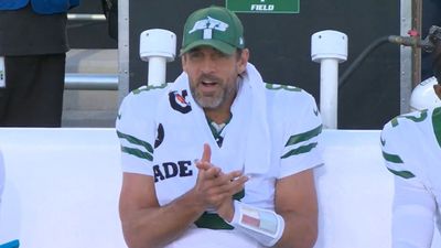 Aaron Rodgers Was Fired Up After First Jets Touchdown Drive