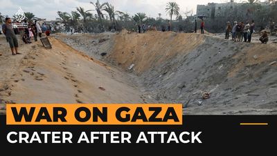 Israeli missile strike on Gaza safe zone 'kills and wounds dozens'